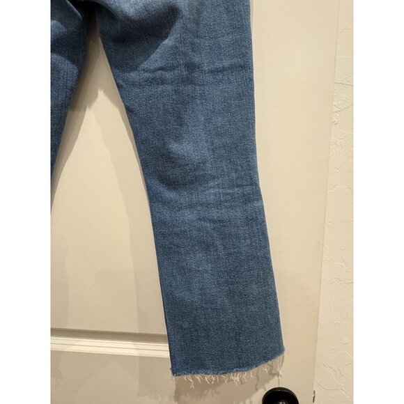 MOTHER The Tripper Ankle Fray Straight Leg Distressed Button Fly Sz 27 - Picture 12 of 12